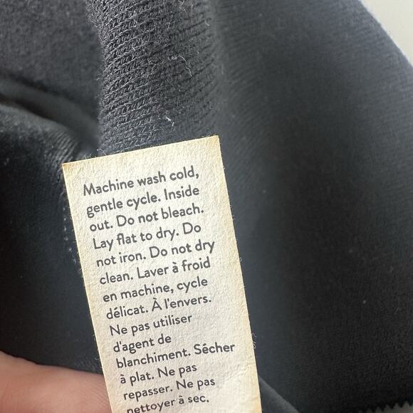 Spanx Sweatshirt Top Womens XS Black Velvet Air Essentials 1/2 Zip Pull Over - Picture 6 of 11